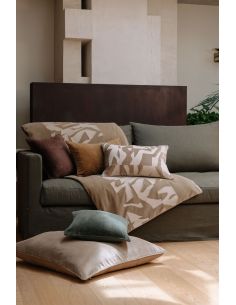 Housse de coussin velours brodé MILTON Harmony - Haomy