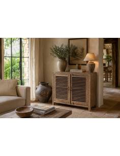Buffet 2 portes persiennes