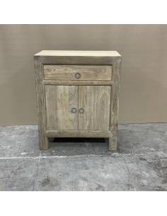 Petit bahut en acacia 2 portes et 1 tiroir 2