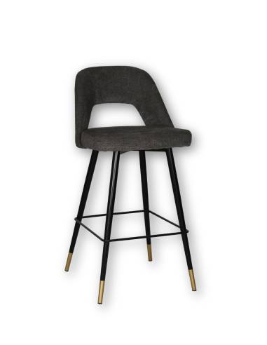 Tabouret de bar velours GAMBETTA | La Madeleine Déco