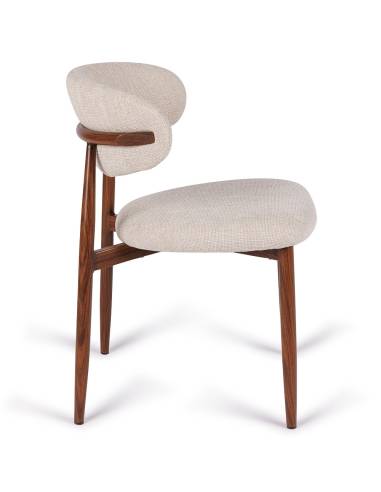Chaise métal en tissu GEORGIA | La Madeleine Deco