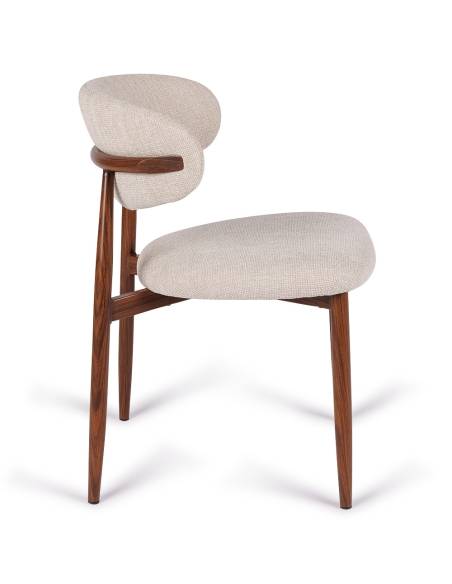 Chaise métal en tissu GEORGIA | La Madeleine Deco