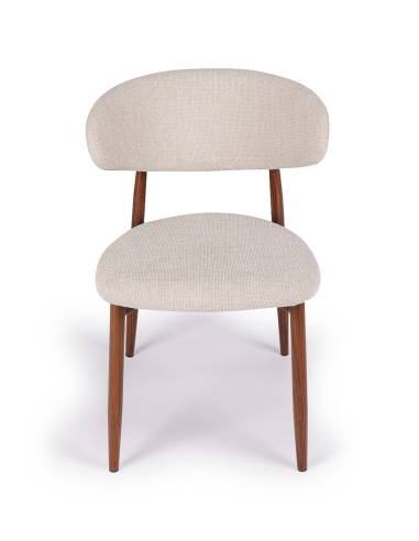 Chaise métal en tissu GEORGIA | La Madeleine Deco