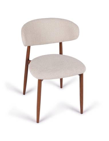 Chaise métal en tissu GEORGIA | La Madeleine Deco