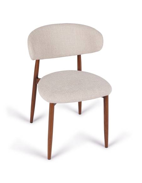 Chaise métal en tissu GEORGIA | La Madeleine Deco