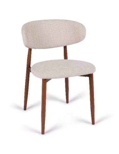 Chaise métal en tissu GEORGIA | La Madeleine Deco