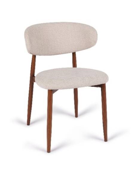 Chaise métal en tissu GEORGIA | La Madeleine Deco
