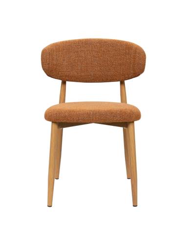 Chaise métal en tissu GEORGIA | La Madeleine Deco