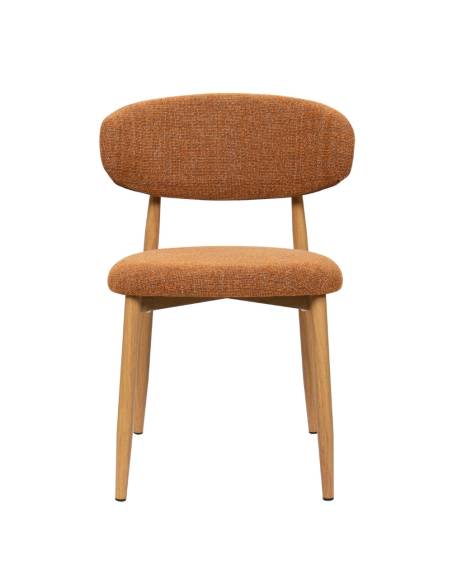 Chaise métal en tissu GEORGIA | La Madeleine Deco