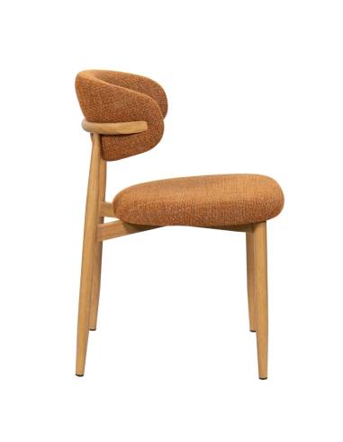 Chaise métal en tissu GEORGIA | La Madeleine Deco