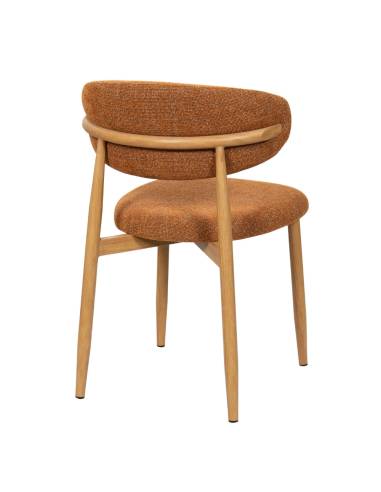 Chaise métal en tissu GEORGIA | La Madeleine Deco
