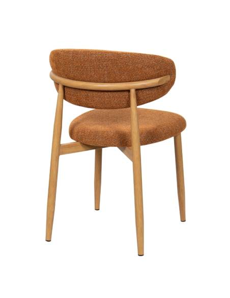 Chaise métal en tissu GEORGIA | La Madeleine Deco