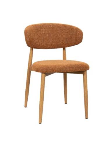 Chaise métal en tissu GEORGIA | La Madeleine Deco