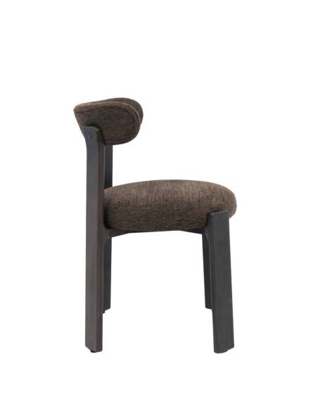 Chaise tissu marron ALBANY