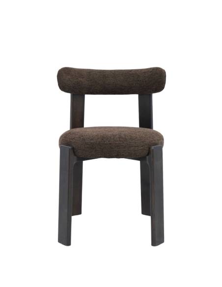 Chaise tissu marron ALBANY