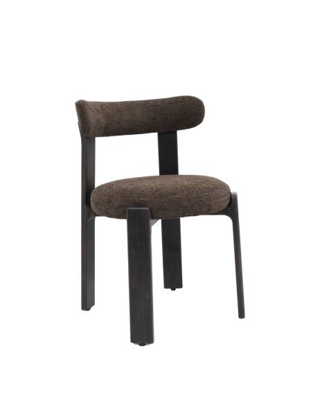 Chaise tissu marron ALBANY