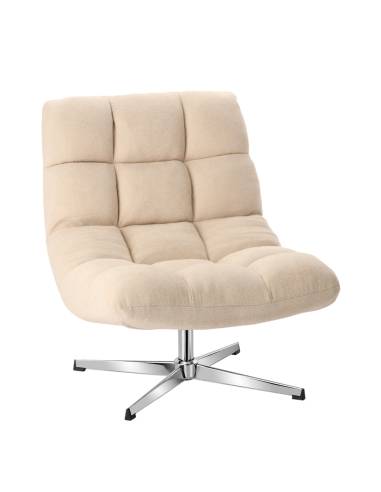 Fauteuil pivotant en tissu MONTCLAR