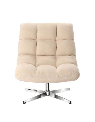 Fauteuil pivotant en tissu MONTCLAR