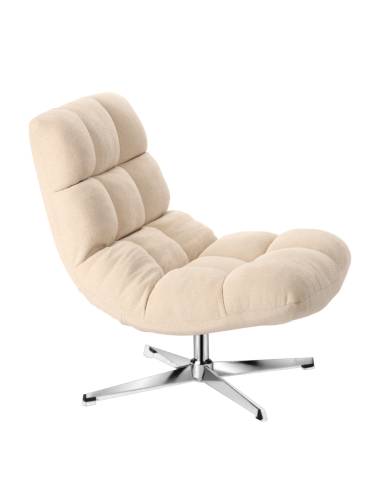 Fauteuil pivotant en tissu MONTCLAR