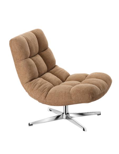 Fauteuil pivotant en tissu MONTCLAR