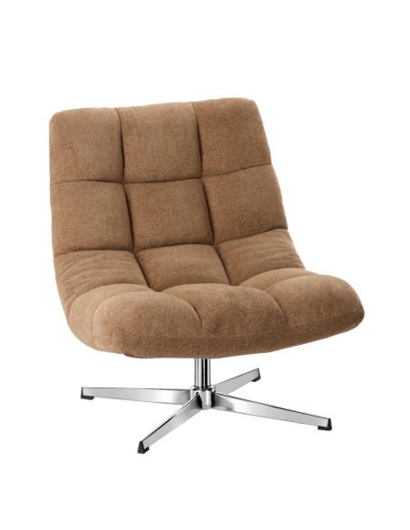 Fauteuil pivotant en tissu MONTCLAR