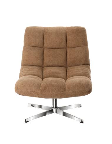 Fauteuil pivotant en tissu MONTCLAR