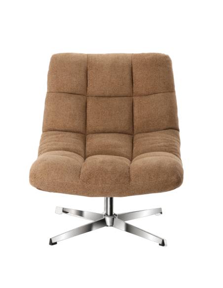 Fauteuil pivotant en tissu MONTCLAR
