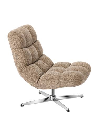 Fauteuil pivotant en tissu MONTCLAR