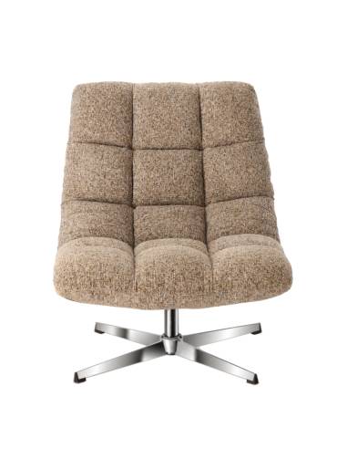 Fauteuil pivotant en tissu MONTCLAR