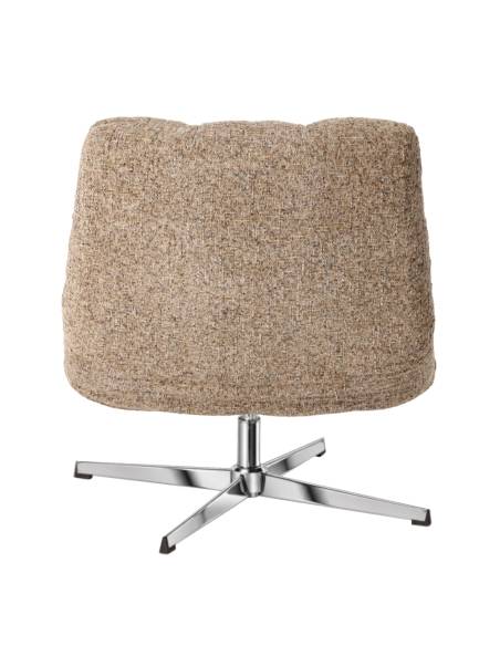 Fauteuil pivotant en tissu MONTCLAR