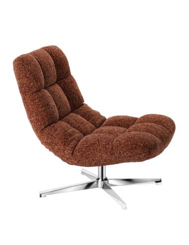 Fauteuil pivotant en tissu MONTCLAR
