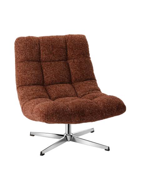 Fauteuil pivotant en tissu MONTCLAR