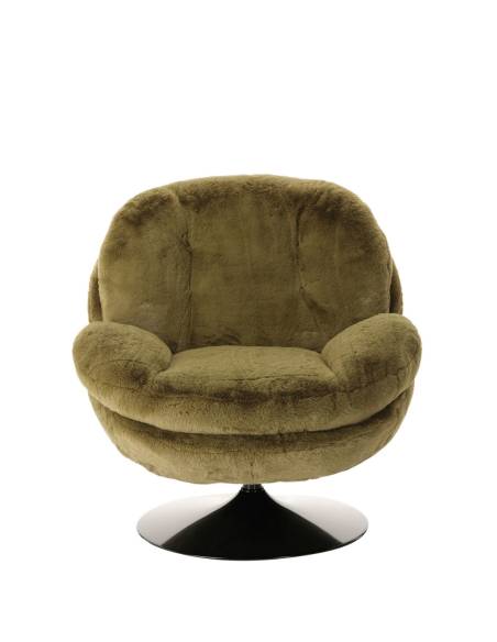 Fauteuil fausse fourrure MEMENTO