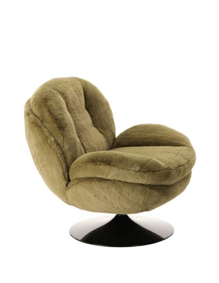 Fauteuil fausse fourrure MEMENTO