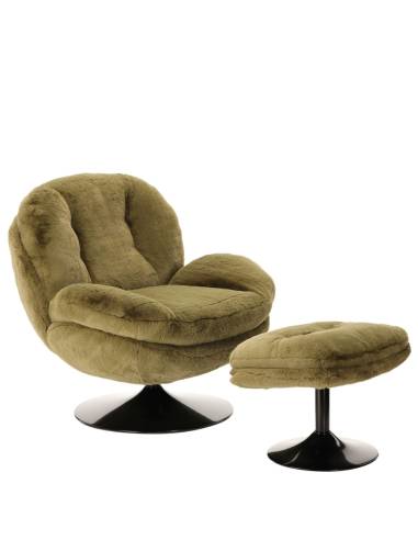 Fauteuil fausse fourrure MEMENTO