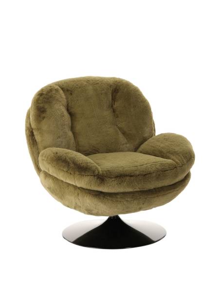 Fauteuil fausse fourrure MEMENTO