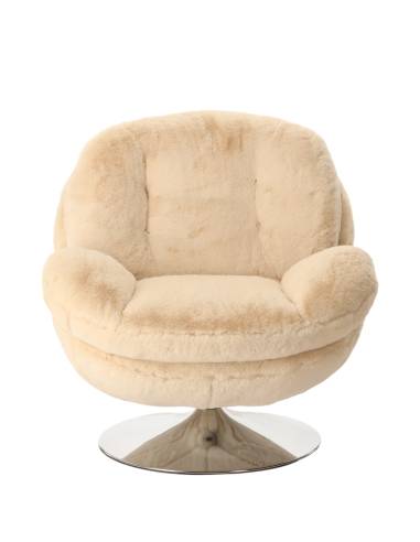 Fauteuil fausse fourrure MEMENTO