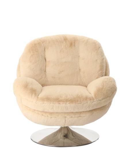 Fauteuil fausse fourrure MEMENTO