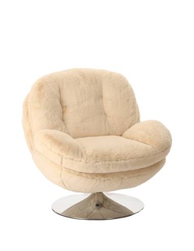 Fauteuil fausse fourrure MEMENTO