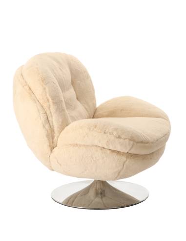 Fauteuil fausse fourrure MEMENTO