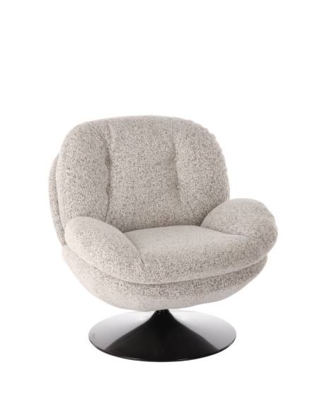 Fauteuil pivotant MEMENTO chiné | La Madeleine Déco