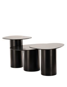 Trio de tables basses céramique VEGA