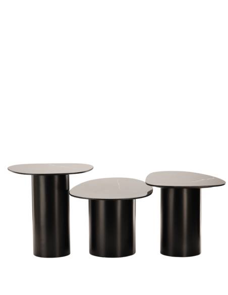 Trio de tables basses céramique VEGA