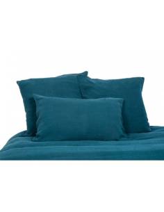 Housse de couette en lin VITI Harmony - Haomy Bleu de prusse