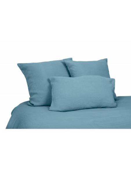 Housse de couette en lin VITI Harmony - Haomy Bleu stone