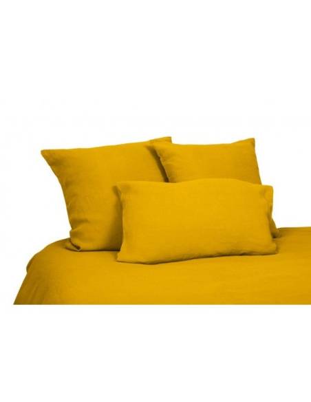 Drap housse en lin VITI Harmony - Haomy Safran