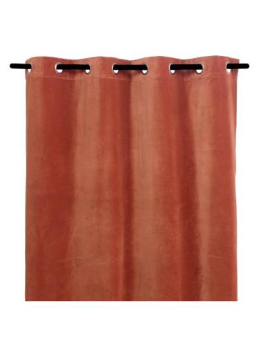 Rideaux velours DELHI Harmony - Haomy Brick