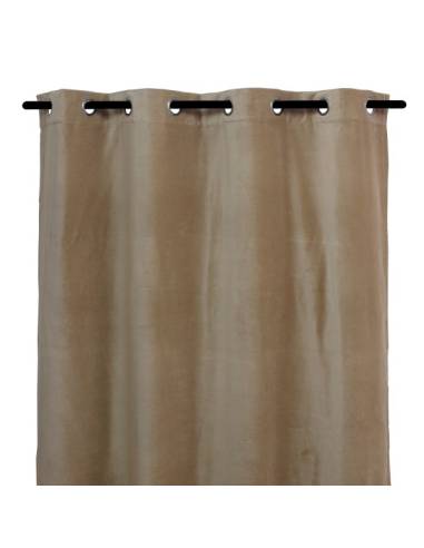 Rideaux velours DELHI Harmony - Haomy Tabac