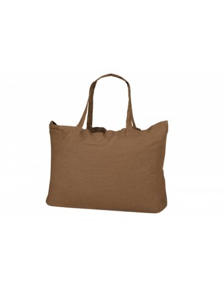 Sac de plage en lin LAVEZZI Harmony - Haomy Tabac