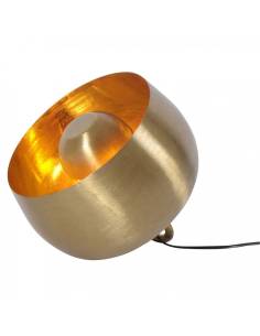 Lampe à poser cloche SUM en métal doré 2